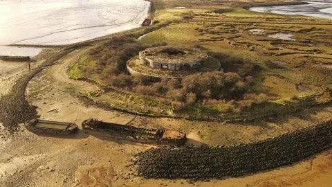 Fort Hoo, Drone, 4K Stock Footage 147950507