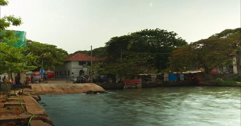 Fort Kochi Ferry Time Lapse Stock Footage 72994725