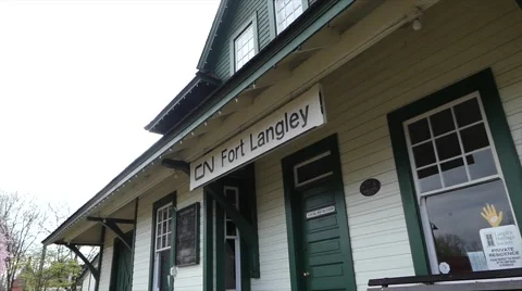 Fort Langley landmark railway Stock Footage 61746071