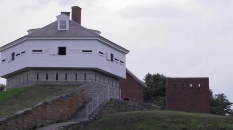 Fort McClary Approach Stock Footage 54335561