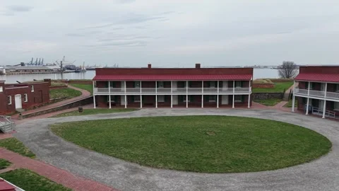 Fort mchenry courtyard Video stock 308131772