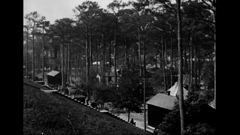 Fort Monroe Training Facilities Of Coast Artillery Troops Stock Footage 94092794