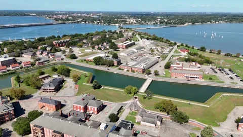 Fort Monroe, Virginia Stock Footage 318736766