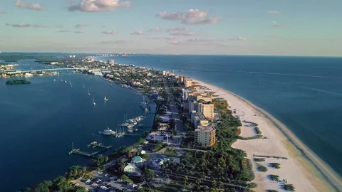 Fort Myers Beach Florida 4k Stock Footage