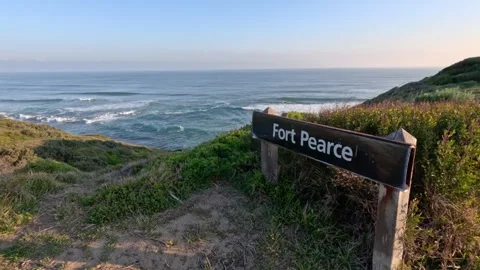 Fort Pearce Coastal View Vídeos de archivo 297345202