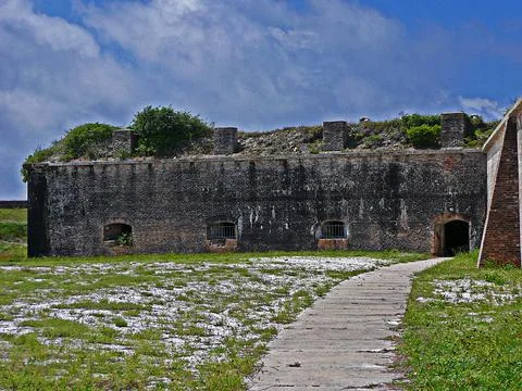 Fort Pickens Ruins Foto stock