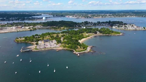 Fort Pickering Lighthouse, Salem, MA, USA 스톡 동영상 172047992