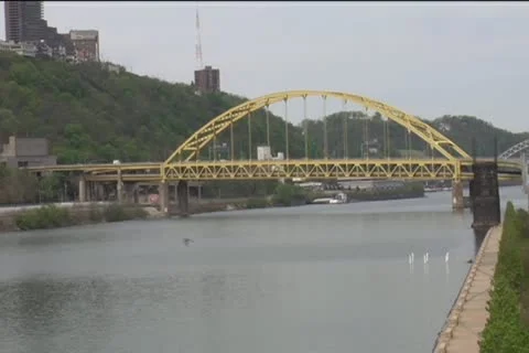 Fort Pitt Bridge Stock Footage 10893499