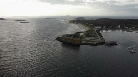 Fort Popham Stock Footage 220308358