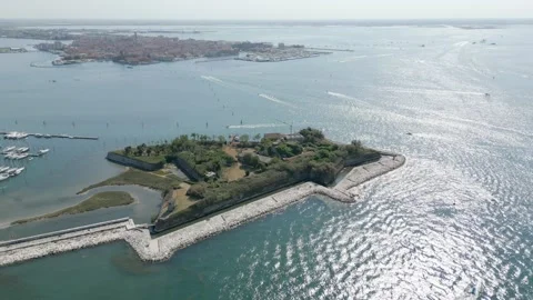 Fort in sea Video stock 208305586