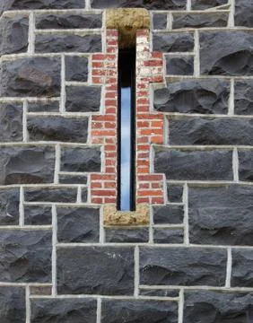 Fort slotted windows Stock Photos