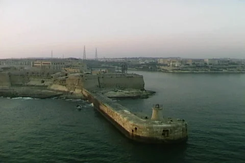 Fort St Angelo Jetty Video stock 817662