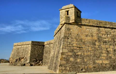 Fort of st. john in vila do conde 스톡 사진