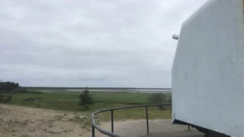 Fort Stevens Oregon and Columbia River Video stock 163626341