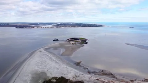 Fort Sumter Aerial View Stock Footage 274991844