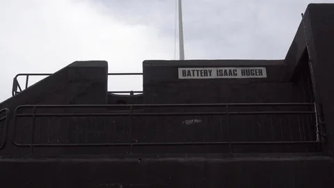 Fort Sumter Battery Vídeos de archivo 77365274