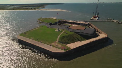Fort Sumter Vídeo Stock 163912517