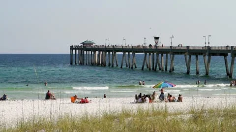 Fort Walton Beach Pier Stock Footage 11134866