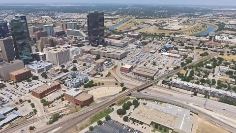 Fort Worth Skyline Aerial 3 Stock Footage 95488341