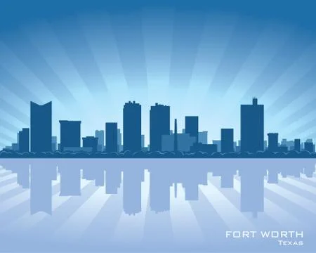 Fort worth skyline Stock-Illustration
