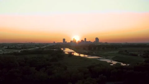 Fort Worth Sunset Stock Footage 195691551