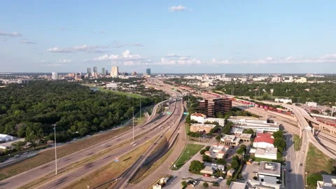 Fort Worth timelapse on the west side Stock Footage 280443338