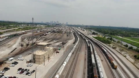 Fort Worth Train Hub Stock Footage 185616225