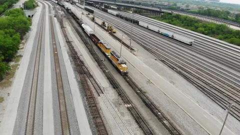 Fort Worth Train Yard Stock Footage 185616216