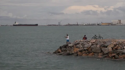 Fortaleza, linha e pesca Stock Footage 38167359