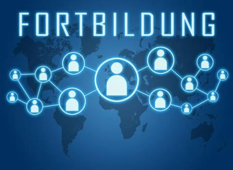Fortbildung text concept Stock Illustration