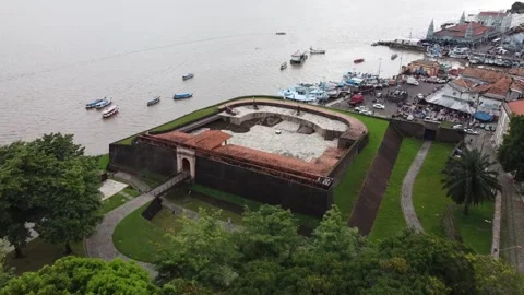 Forte do castelo Belém do Pará Video stock 195098556