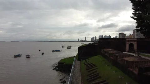 Forte do castelo Belém Pará Video stock 195098536