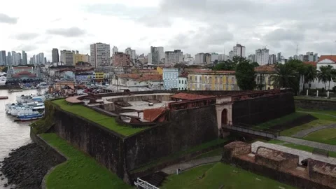 Forte do castelo Belém Pará Video stock 195098567