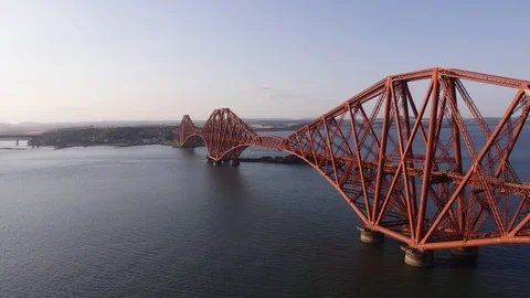 Forth Bridge Crossing Stock Footage 99998555