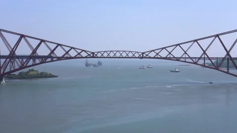 Forth Bridge in Edinburgh Stock Footage 156163426