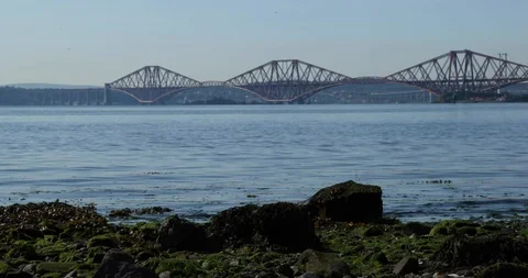 Forth Bridge Stock Footage 101312195