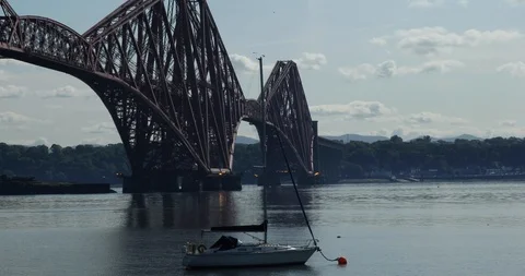 Forth Bridge Stock Footage 101312974