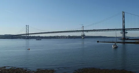 Forth Bridge Stock Footage 101313126