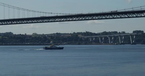 Forth Bridge Stock Footage 101313147