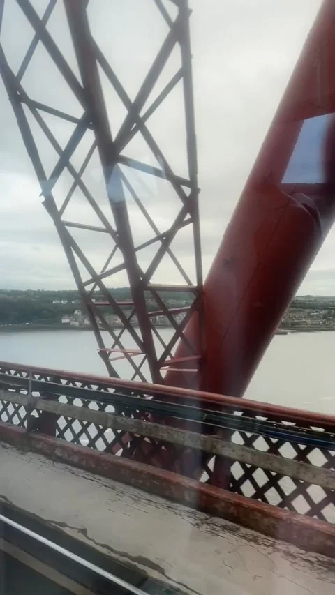 Forth Bridge Scotland Timelapse Stock Footage 251427616