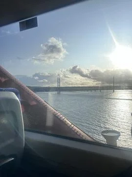 Forth Bridge Scotland by Train Stock Photos
