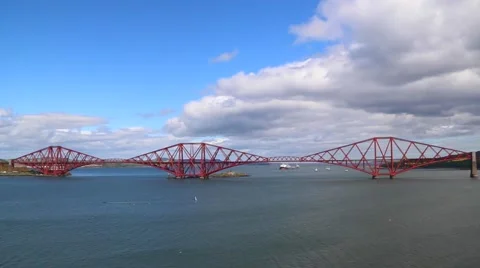 Forth bridge view Stock Footage 50585372