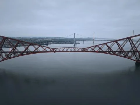 Forth Bridges over the Firth of Forth, Scotland Stock Photos