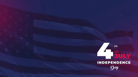 Forth of july independence day celebration banner Video stock 244790153