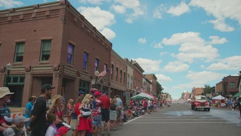 Forth of July parade Stock Footage 92836136