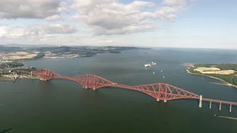 Forth Rail Bridge Aerial 動画素材 211677838
