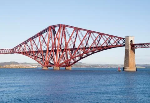 Forth rail bridge in edinburgh Stock Photos