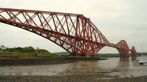 Forth Rail Bridge Stock Footage 37975687