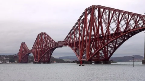 Forth Rail Bridge Stock Footage 103849028
