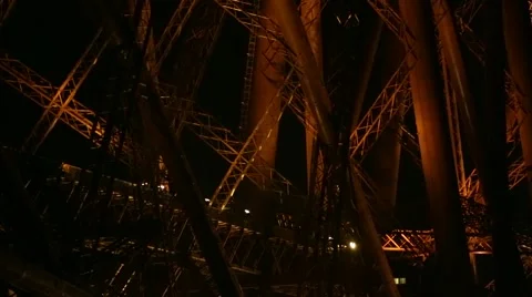 FORTH RAIL BRIDGE AT NIGHT Stock Footage 44445759